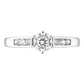 18K 750 White Gold Diamond Engagement Mounting Ring For Women