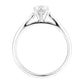 18K 750 White Gold Diamond Engagement Mounting Ring For Women