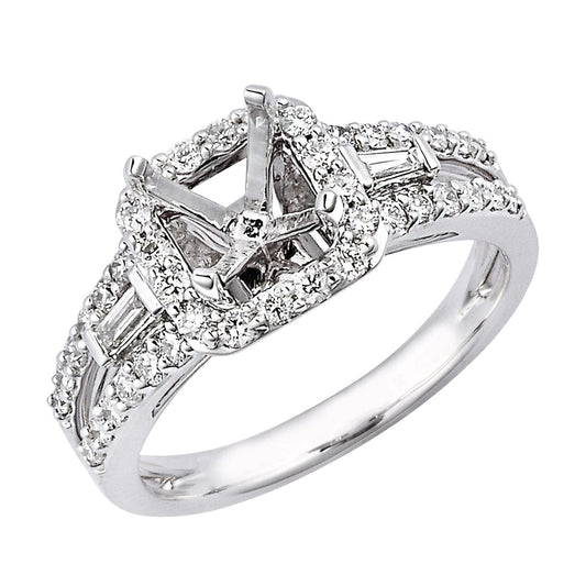 18K gouden diamanten geometrische ring