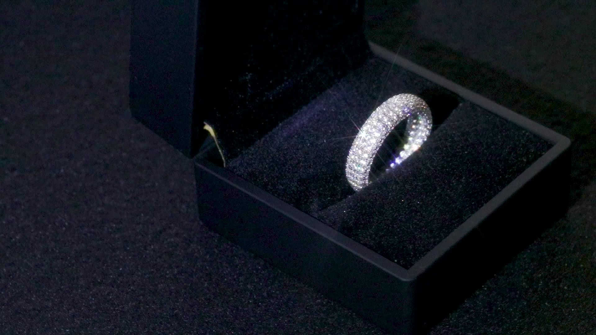 18K Gold Filled  Hip Hop Ring - Full Pave Zircon Diamond