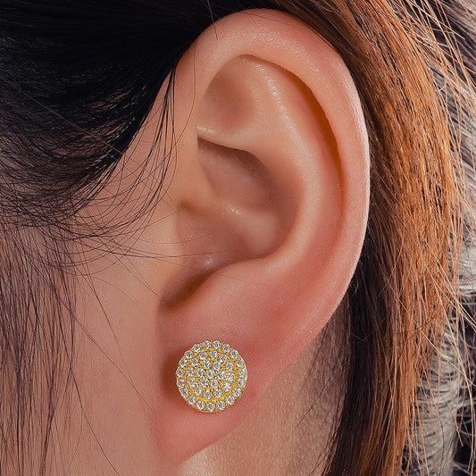 18K vergulde sieraden - 925 sterling zilveren oorbellen - VVS Moissanite diamanten oorbel,