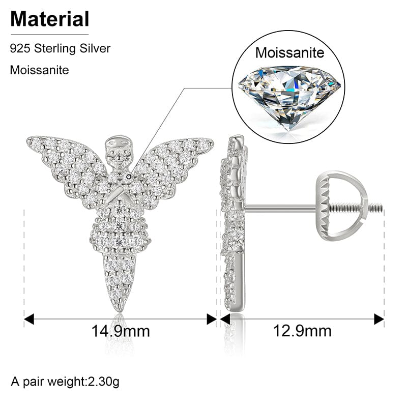 VVs moissanite earrings