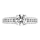 18K Gold Real Diamond Engagement mounting Ring For Girl