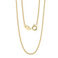 18K Pure Gold Necklace-  0.85mm Diamond Cu tChain