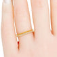 18K Real Solid Yellow gold Diamond Rings For Women