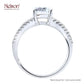 18K White Gold Diamond Engagement Mounting Rings For Lady