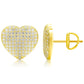 moissanite stud earings gold