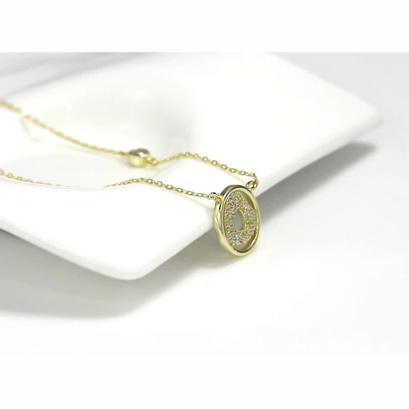 20inches / Gold Real Luxury 925 Sterling Silver Jewelry - Heart Pendant Gold Plated Necklace