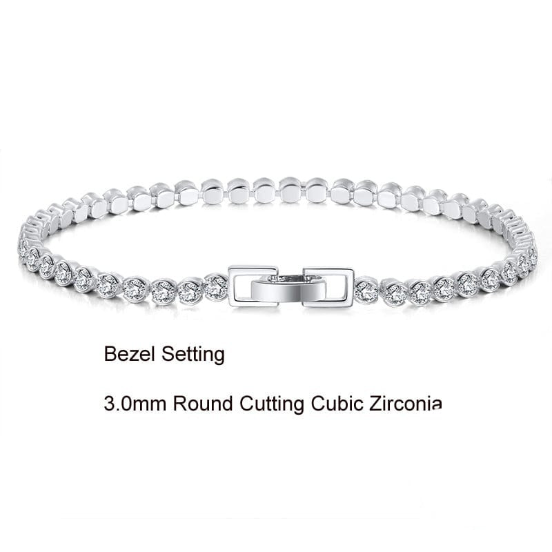diamond cuban link tennis bracelet