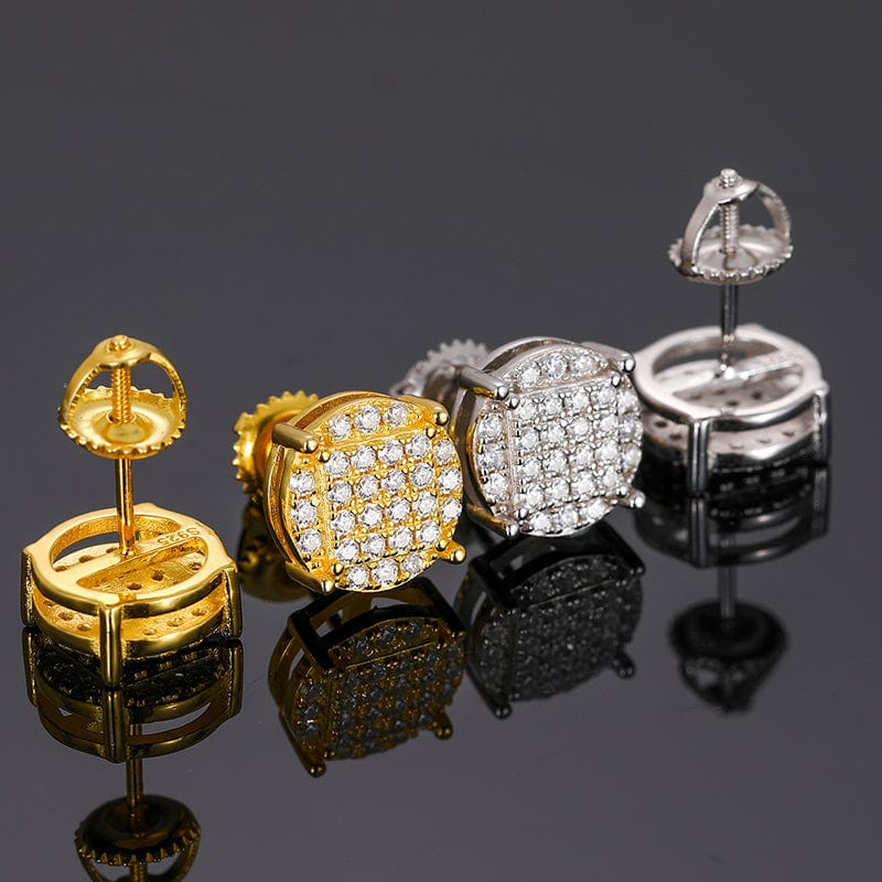 mossanite stud earrings studs
