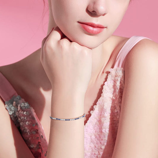 925 Sterling Zilveren Ketting - 2.0mm Kubieke Zirkonia, Echte Cubaanse Link Tennisarmband