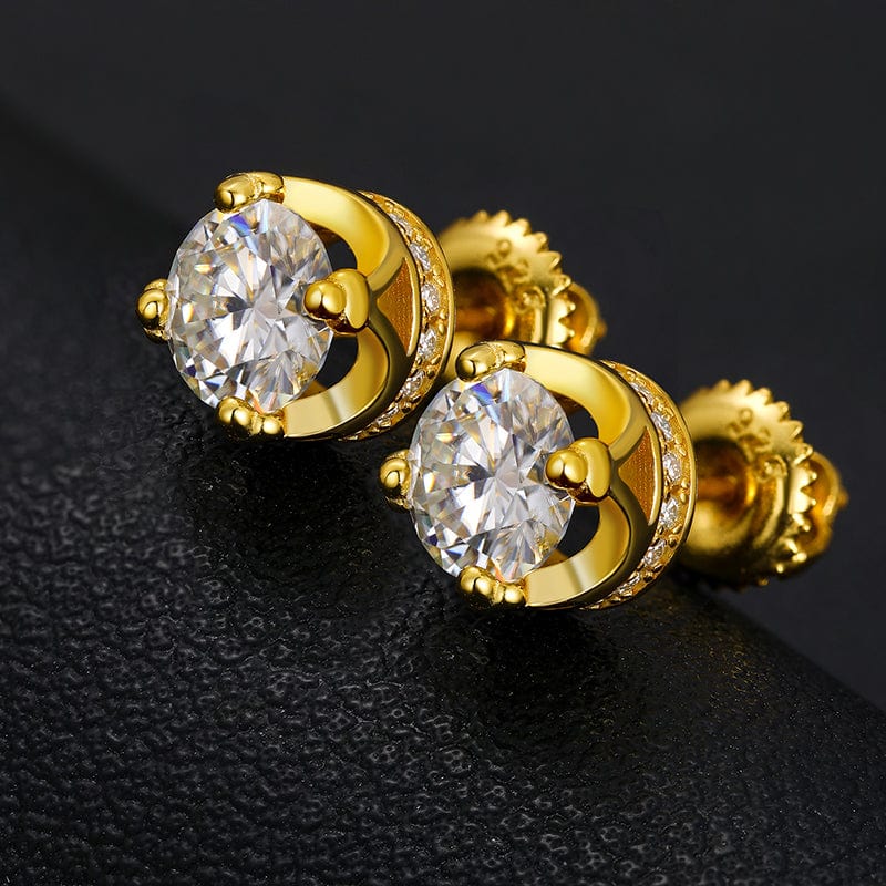 moissanite stud earrings studs