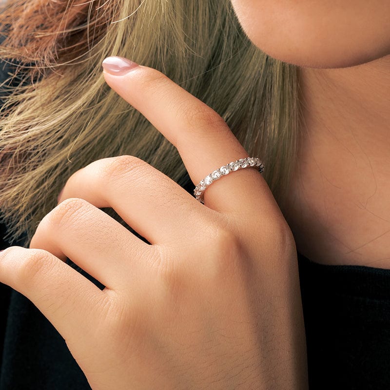 lab diamond wedding band
