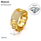 925  Sterling Silver Hip Hop Ring  - Full Pave  Bling Iced Out
