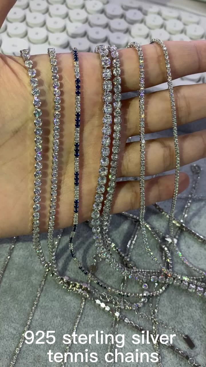 Iced out tennis bracelet