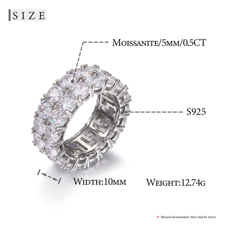 VVS moissanite diamond rings