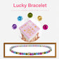 925 Sterling Silver - Round Diamond - Multi Colors Cubic Zirconia Tennis Bracelet Gift