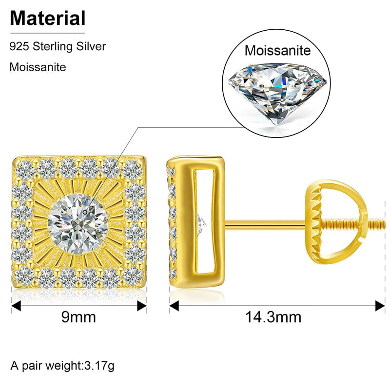 moissanite stud earrings studs