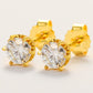 moissanite diamond stud earrings
