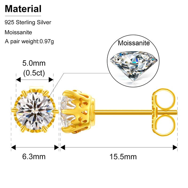 buy moissanite diamond earrings online
