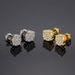 moissanite stud earrings gold