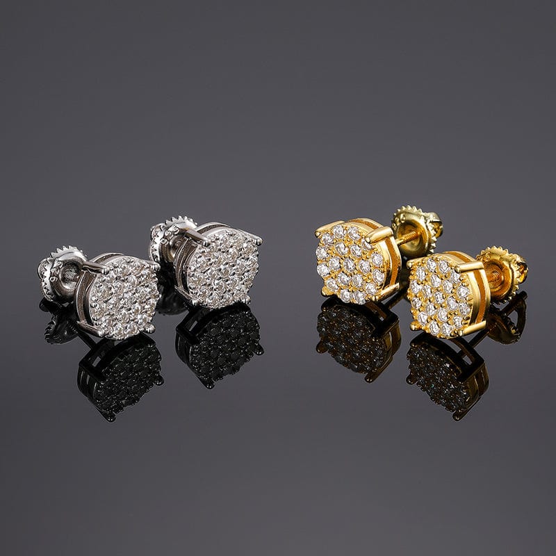moissanite stud earrings gold