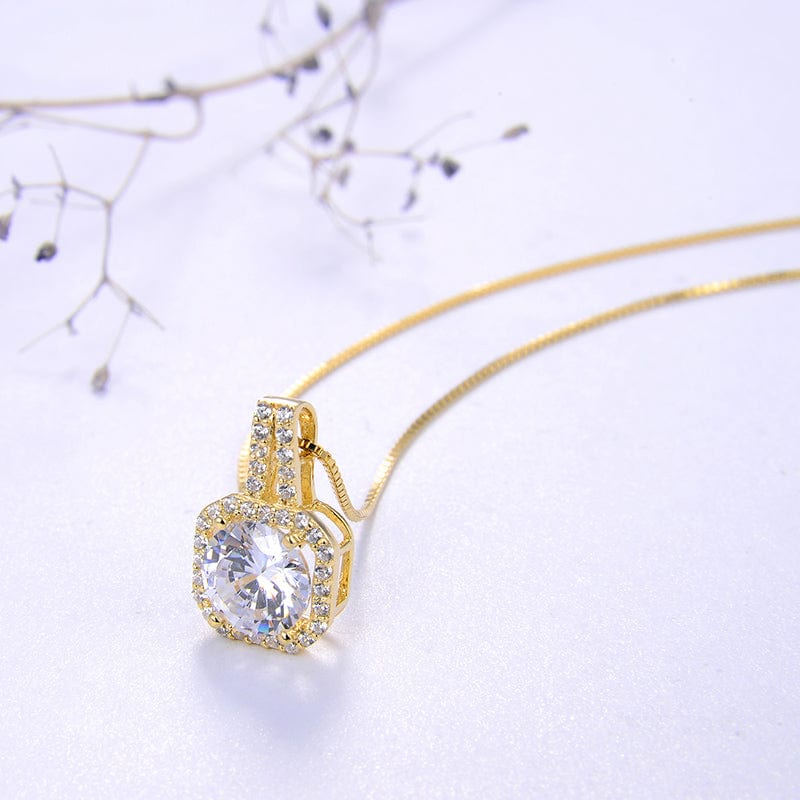 925 Sterling Silver - Zircon Necklace