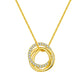 Circle  925 Sterling Silver Necklace - 18K Gold Jewelry