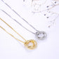 Circle  925 Sterling Silver Necklace - 18K Gold Jewelry