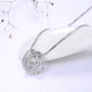 Circle  925 Sterling Silver Necklace - 18K Gold Jewelry