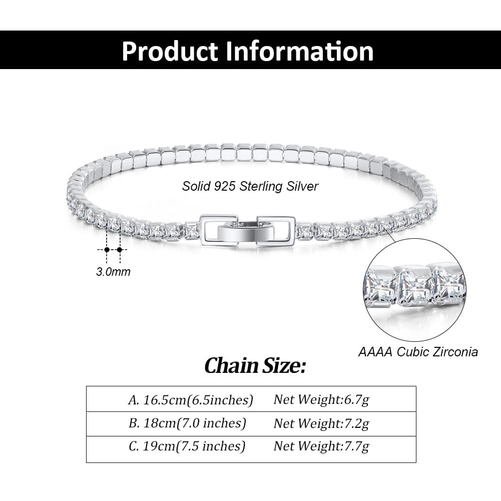 moissanite diamond tennis bracelet