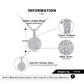 CZ Diamond Necklace  - 14K Gold Plated - 925 silver pendent