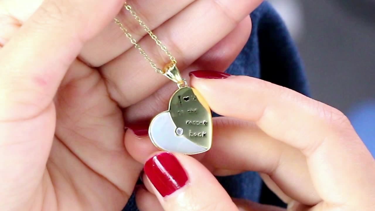 Engraved Heart Pendants - 925 Sterling Silver Gold Necklaces