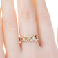 Fine Jewellery Design 18K White Yellow Gold Diamond Wedding Ring For Woman