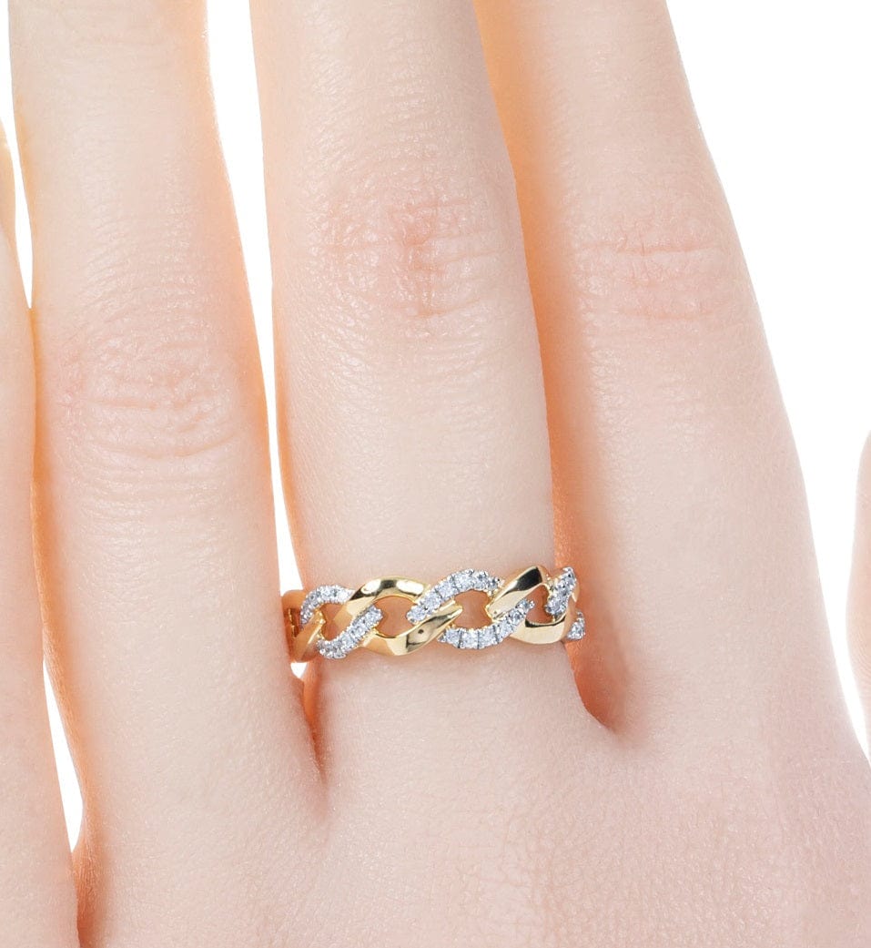 Fine Jewellery Design 18K White Yellow Gold Diamond Wedding Ring For Woman