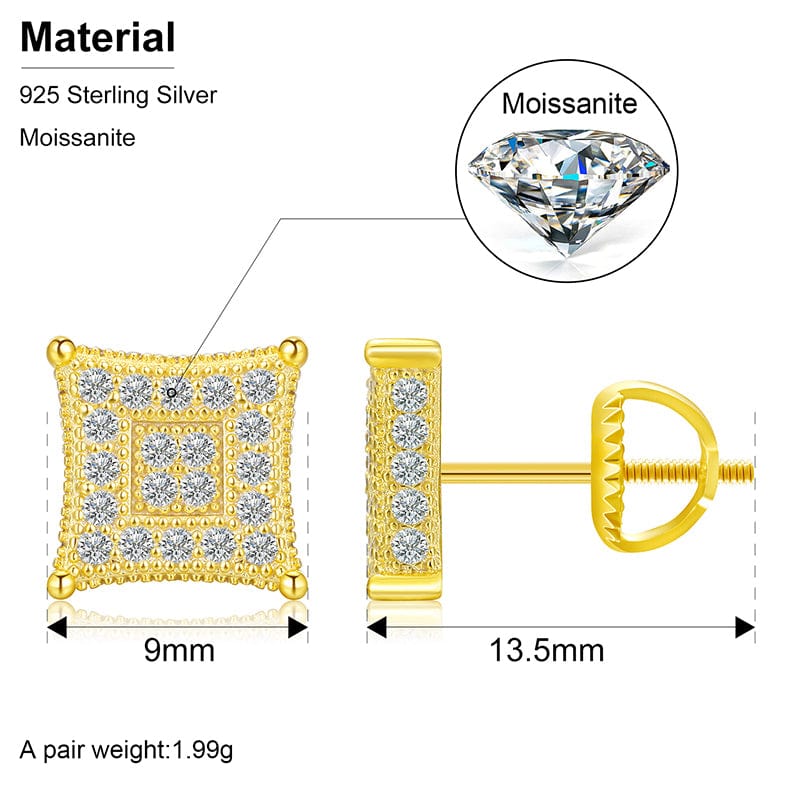 cheap VVS moissanite diamond earrings online