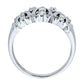 Gorgeous Wedding 18K 750 Real White Gold Genuine Diamond Band Ring