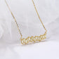 Heartbeat Design - 925 Sterling Silver 1- 4K Gold Chain Bar Pendant
