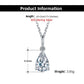 Jewelry 925 Sterling Silver - 0CTW Pear Cut Moissanite  Necklace Set