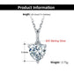 Jewelry 925 Sterling Silver 1CTW 6.5mm  Heart Cut Moissanite Necklace Set
