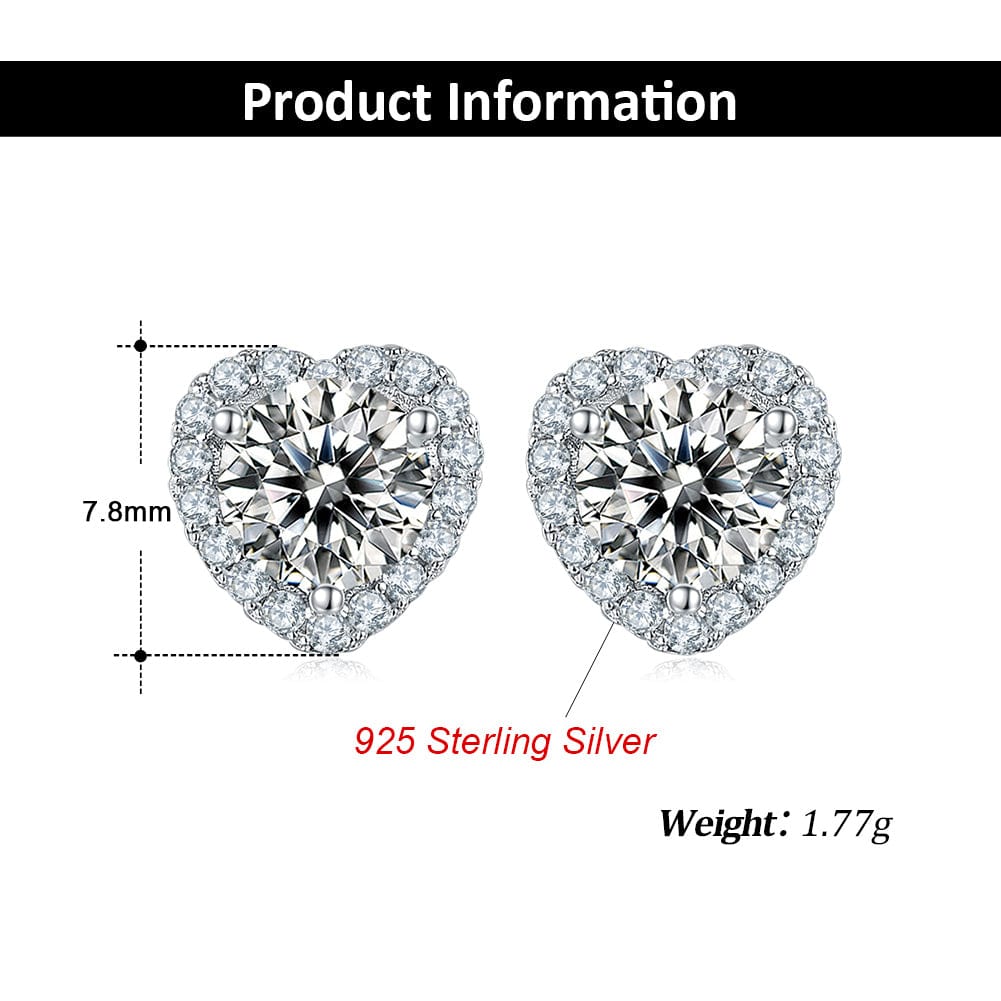 Jewelry Classic Jewelry Set - 925 Sterling Silver - Moissanite Necklace