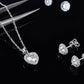 Jewelry Classic Jewelry Set - 925 Sterling Silver - Moissanite Necklace