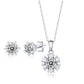 Jewelry Luxury Engagement Jewellery  - 925 Sterling Silver -  Moissanite Jewelry Set