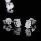 Jewelry RINNTIN SMN30 Moissanite Pendant Necklace Set DE Color Oval Cut Diamond Sterling Silver Necklace Set for Women