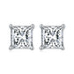 Jewelry SME16 Wedding Set  Princess Cut -  925 Sterling Silver - Genuine Moissanite Necklace Set