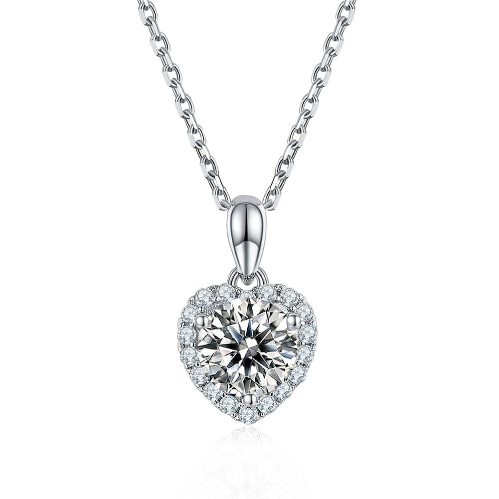 Jewelry SMN36 Classic Jewelry Set - 925 Sterling Silver - Moissanite Necklace