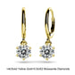 18k gold moissanite stud earrings
