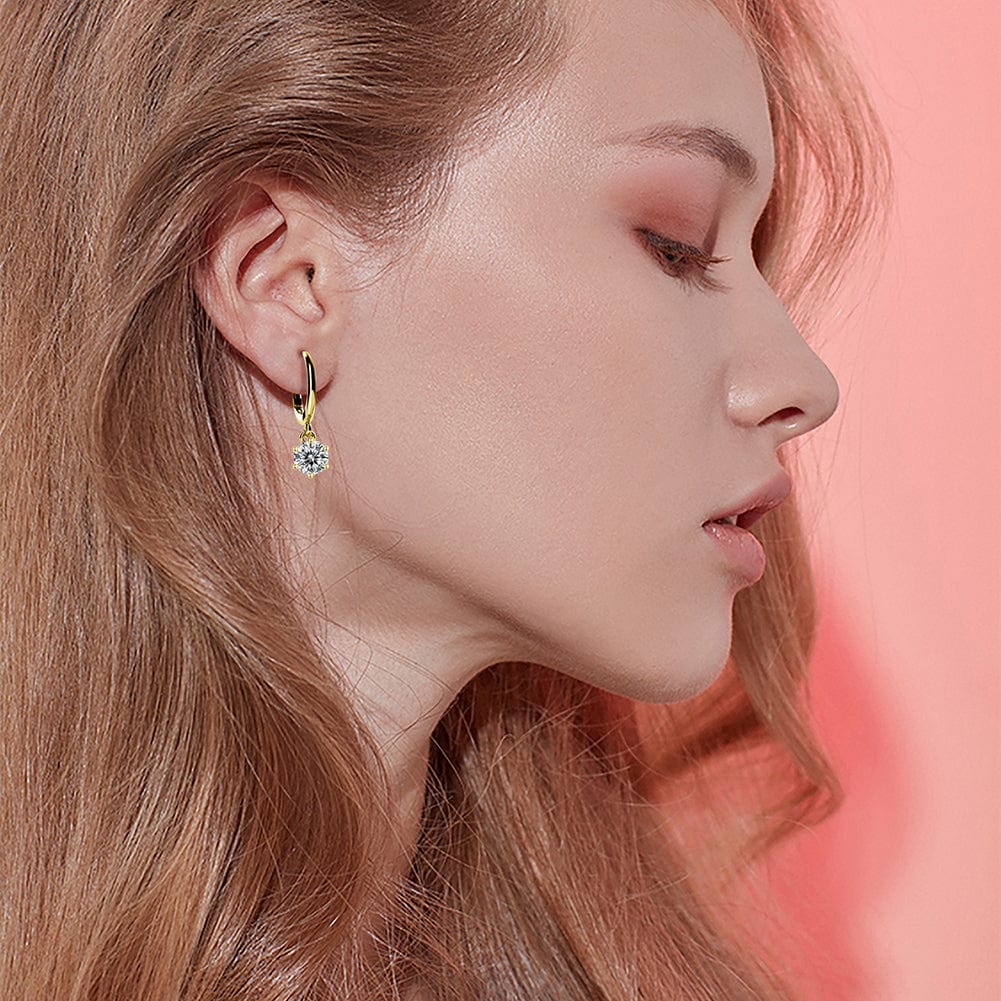 natural gold hoop earrings