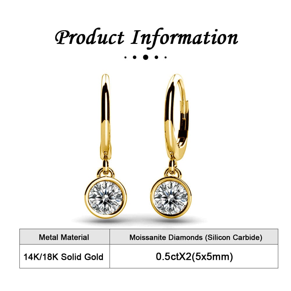 solid gold stud earrings