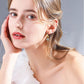gold natural diamond stud earrings
